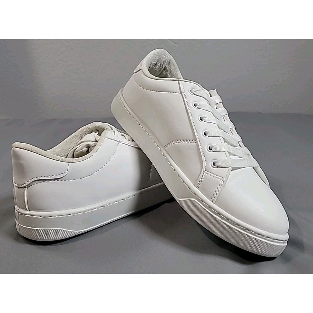 Velvode White Vegan Sneakers Shoes‎ Women's 7 Minimalist Low-Top Casual NEW